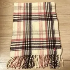 East Boy チェック柄 マフラー ウール100% イーストボーイ