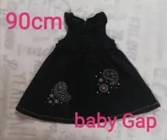 【90cm】baby Gap シンプル ワンピース Aライン 刺繍