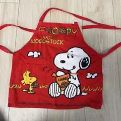 スヌーピー レトロ ヴィンテージ エプロン　幼児　1歳　2歳　3歳　4歳