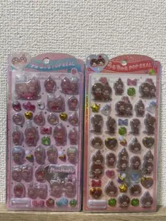 モンチッチうるちゅるステッカー　モンチッチボンボンドロップシール