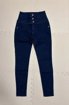 Heather ISKO スキニー ハイウエスト 3つボタン ヘザー デニム