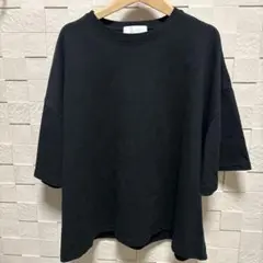 remer 黒 ルーズフィット Tシャツ　ブラック　S