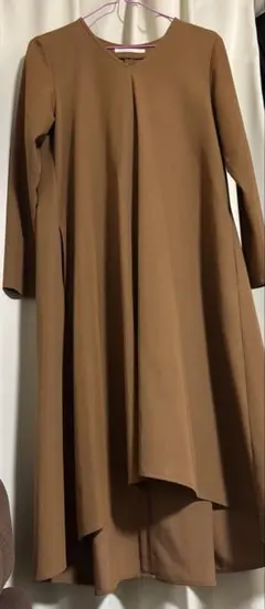 urban research ブラウン ロングドレス