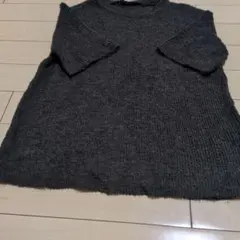 ✨美品✨ZARA グレー 半袖ニットS