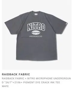 RAIDBACK FABRIC x NITRO Tシャツ XL グレー