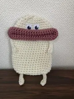 キラキラパクパクモンスター携帯ケース ハンドメイドかぎ針編み