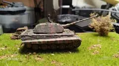 1/72 キングタイガー ティーガーII 完成品模型 ダイキャスト製のサムネイル
