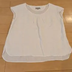 MARGARET HOWELL リネン 半袖ブラウス 白のサムネイル