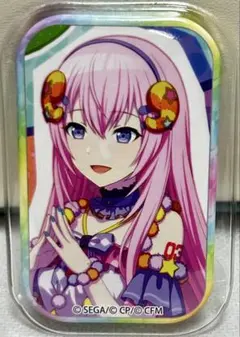 プロセカの巡音ルカ＆MEIKOの缶バッチ