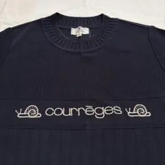 courrèges ネイビー カットソーワンピース 半袖のサムネイル