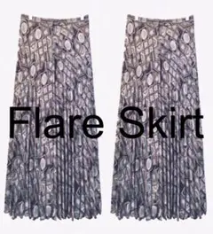 Flare Skirt 総柄 新品未使用 Made In Japan
