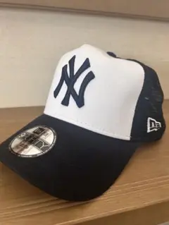 【キッズ】New Era 9FORTY キャップ ホワイト/ネイビー