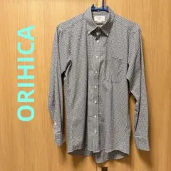 オリヒカ チェック柄 ビジネスシャツ 長袖 M
