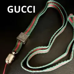 良品】GUCCI ネックストラップ インターロッキング GG シェリーライン