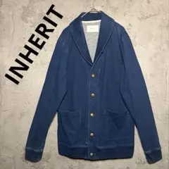 INHERIT インハート　カバーオール　デニムシャツ　カーディガン　Mのサムネイル