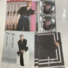 INI 西洸人 タワレコカフェ ポストカード ポスカ 缶バッジ 缶バ