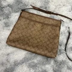 COACH コーチ ショルダーバッグ PVC クロスボディ スクエア 金具ロゴ