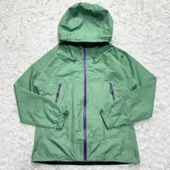 極美品 Montbell モンベル レインダンサージャケット ゴアテックス 緑系