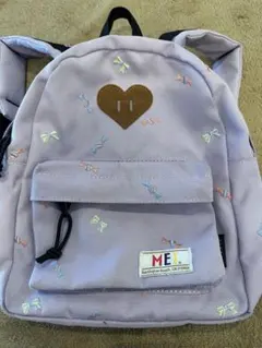 green label relaxing MEI リュックSサイズ紫色 リボン柄