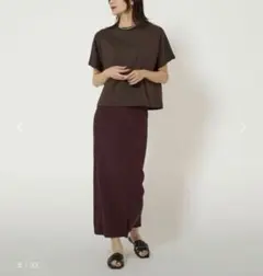 グリーンレーベルリラクシング リブイージースカート
