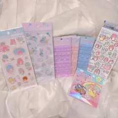 キキララ キラぷくシール 、タイルシール、クリスタルシール、大人の図鑑シール
