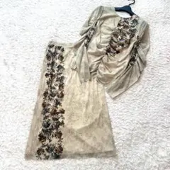 VIVIENNE TAM パワーネット ロングスカート チャイナ ドラゴン 02