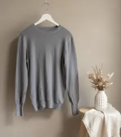 美品♡定価19,800円　ロートレアモン　プルオーバーニット　ブルー　毛100%