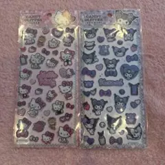 キャンディグリッターステッカー　2種セット