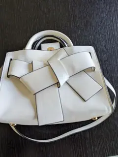 GRL 2Wayノットレザートートバッグ[tr414] オフホワイト