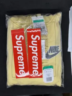 希少XL新品 Supreme Nike Half Zip Hooded 黄