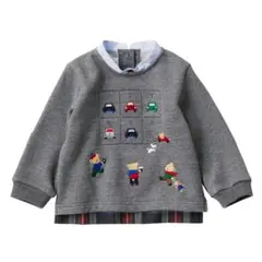 familiar ファミリア 現行品 完売 襟付き風トレーナー 80cm 新品