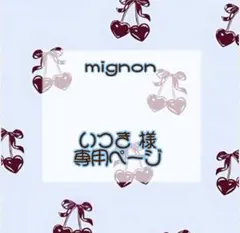 いつき様専用ページ