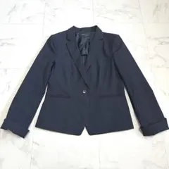 ア*ネ様 エスプリミュール　【洗える】　テーラードジャケット　背抜き　ネイビー