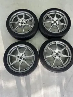R34 GTR純正ホイール18×9J+30 5H/114.3 鍛造・傷削れ有り - メルカリ