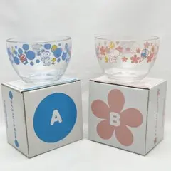 【美品】サーティワン スヌーピー ガラス製アイスクリームボウル 2個セットのサムネイル
