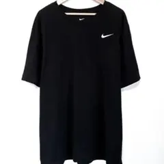 Nike ナイキ ドライフィット 黒 ブラック Tシャツ ワンポイント シャツ