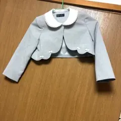 ミシェルアルフレッド ボレロ ジャケット 120 グレー 卒園式 入学式