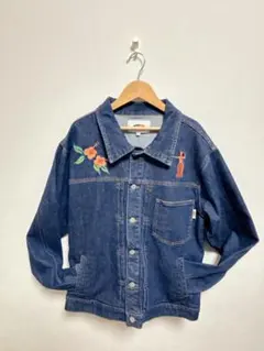 MELLOW デニム　ジャケット　Lサイズ 刺繍