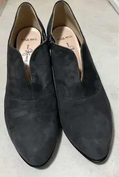 【美品】全天候型 銀座かねまつ スエード ブーティー 24.5