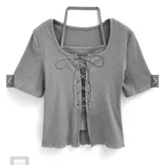 GRL レースアップレイヤード風トップス【at2260】