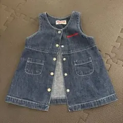 ミキハウス デニム ベスト ブルー ジャケット