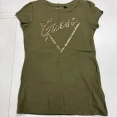 GUESS レディース 半袖Tシャツ カーキ XSのサムネイル