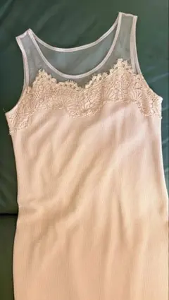 riendaレースタイトワンピースピンク