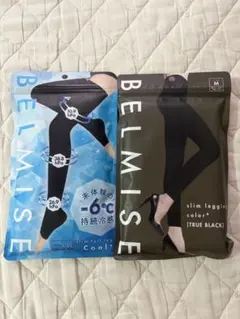 BELMISE スリムフルレッグクールプラスL とスリ ムレギンスM