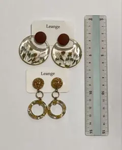 大幅値下げ‼️ 貼るピアス　Leange ミモザシリーズ2点セット
