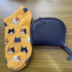 組み合わせ変更可♡3点1111円♡新品♡ねこちゃんカードケース&靴下セット