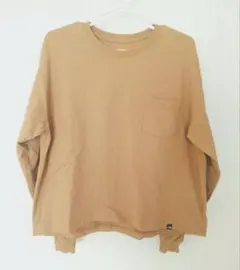 【THE NORTH FACE】 ベージュ長袖Tシャツ　レディースM