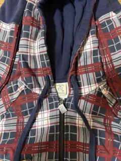 TOMMYGIRLチェック柄 フルジップパーカー