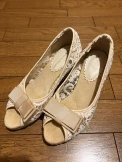 JILL by JILLSTUART レースパンプス オープントゥのサムネイル