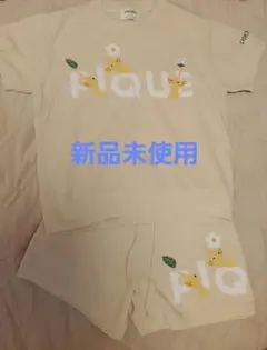 PIKMIN　ジェラートピケ　 ベージュ ルームウェアセット　黄ピクミン